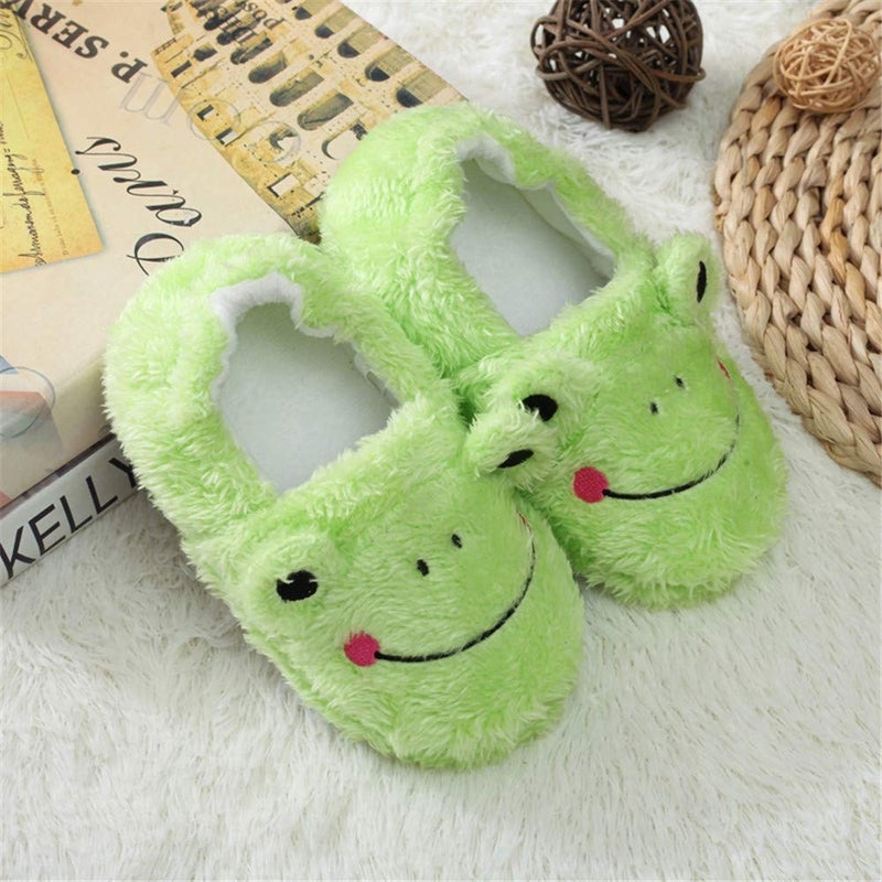 Csfry Toddler Boys' Frog Warm Slippers,US11-12 - Image 5